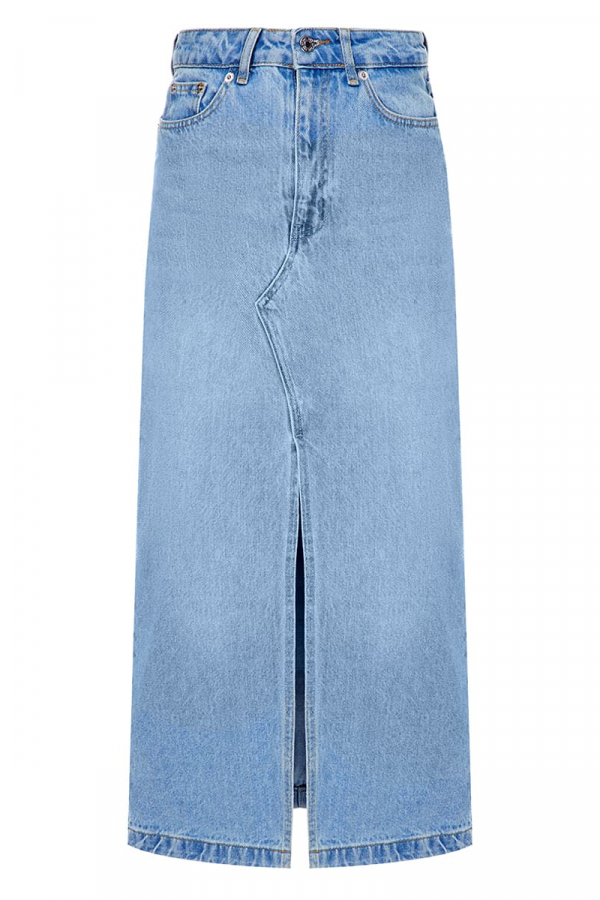 Спідниця джинсова синього кольору з відстрочкою 1