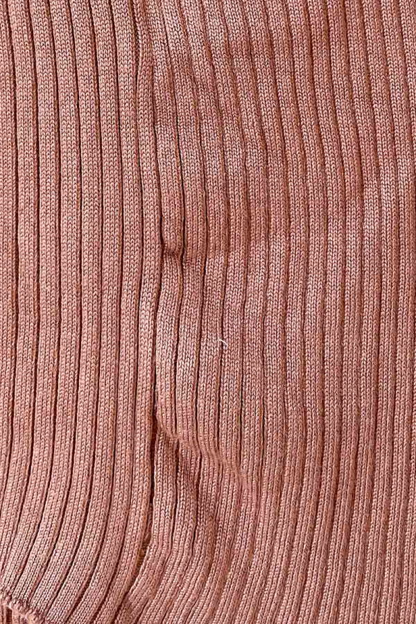 Спідниця рубчик коричневого кольору з розрізом 1