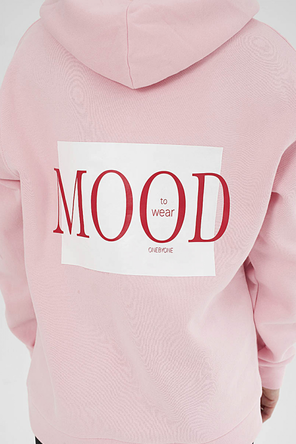 Худі Mood to Wear рожевого кольору 1