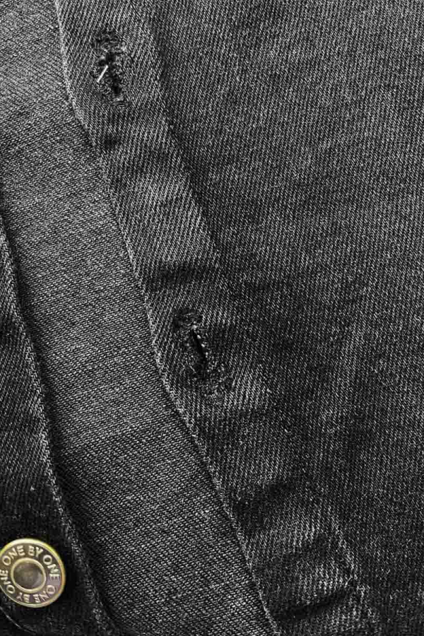 Сорочка джинсова сіра силуетного крою 1