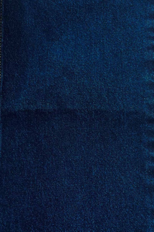 Джинси прямі темно-сині з бахромою 1