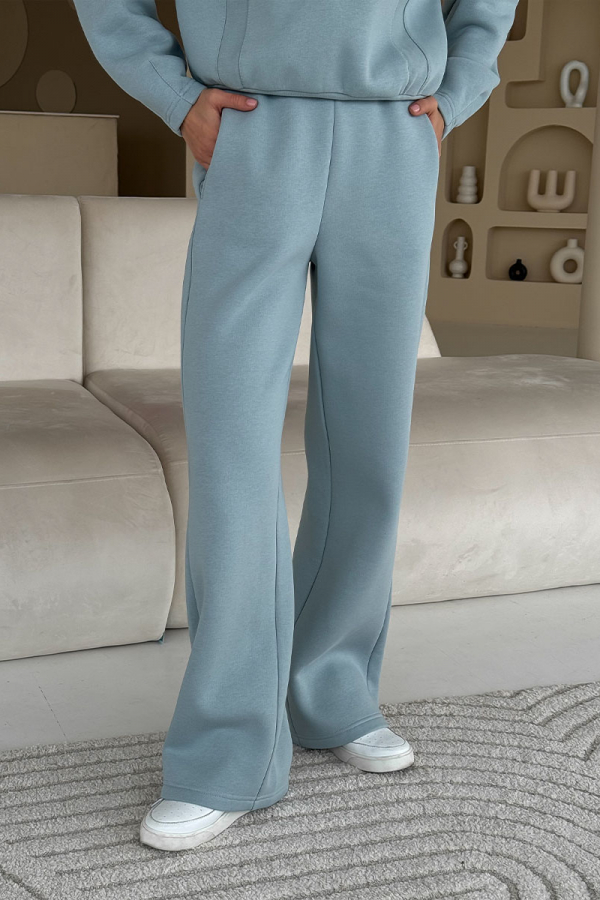 Штани на флісі блакитного кольору від костюму 1
