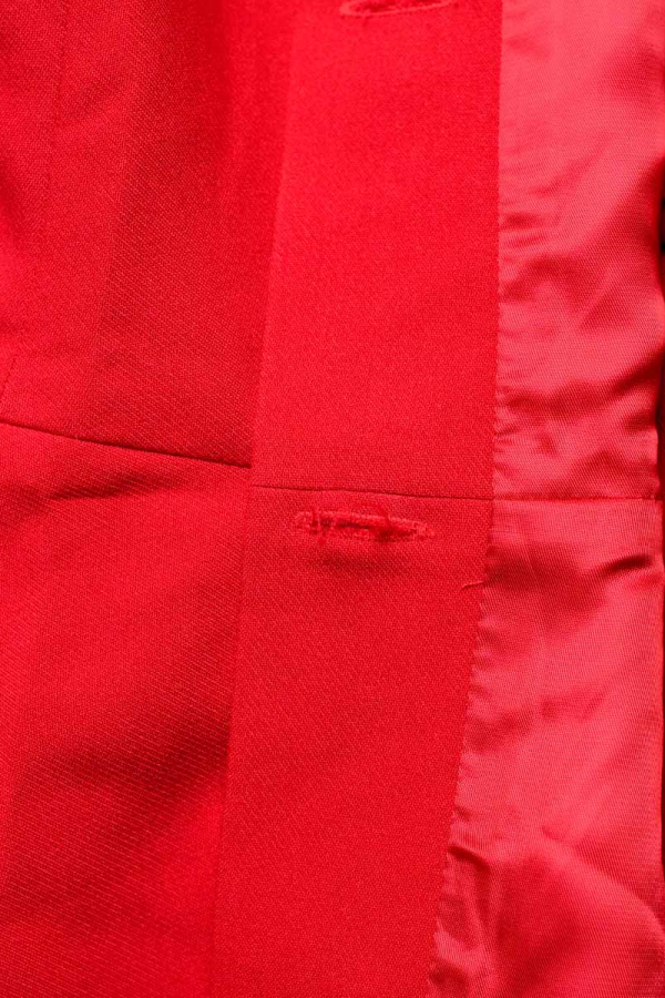 Сукня міні червона з комірцем 1
