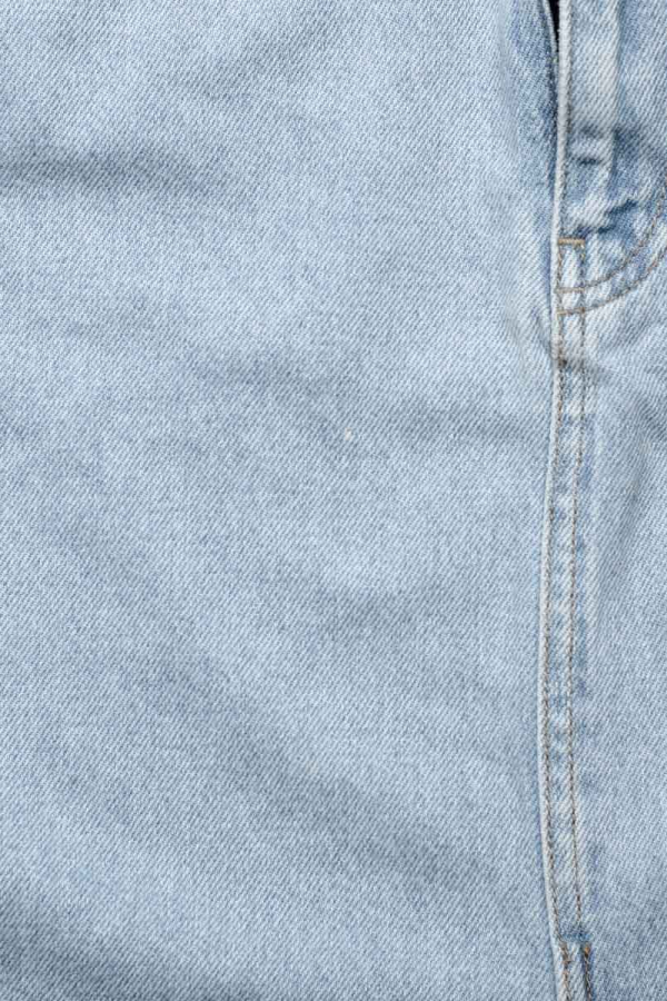 Спідниця міді джинсова блакитна з розрізом спереду 1