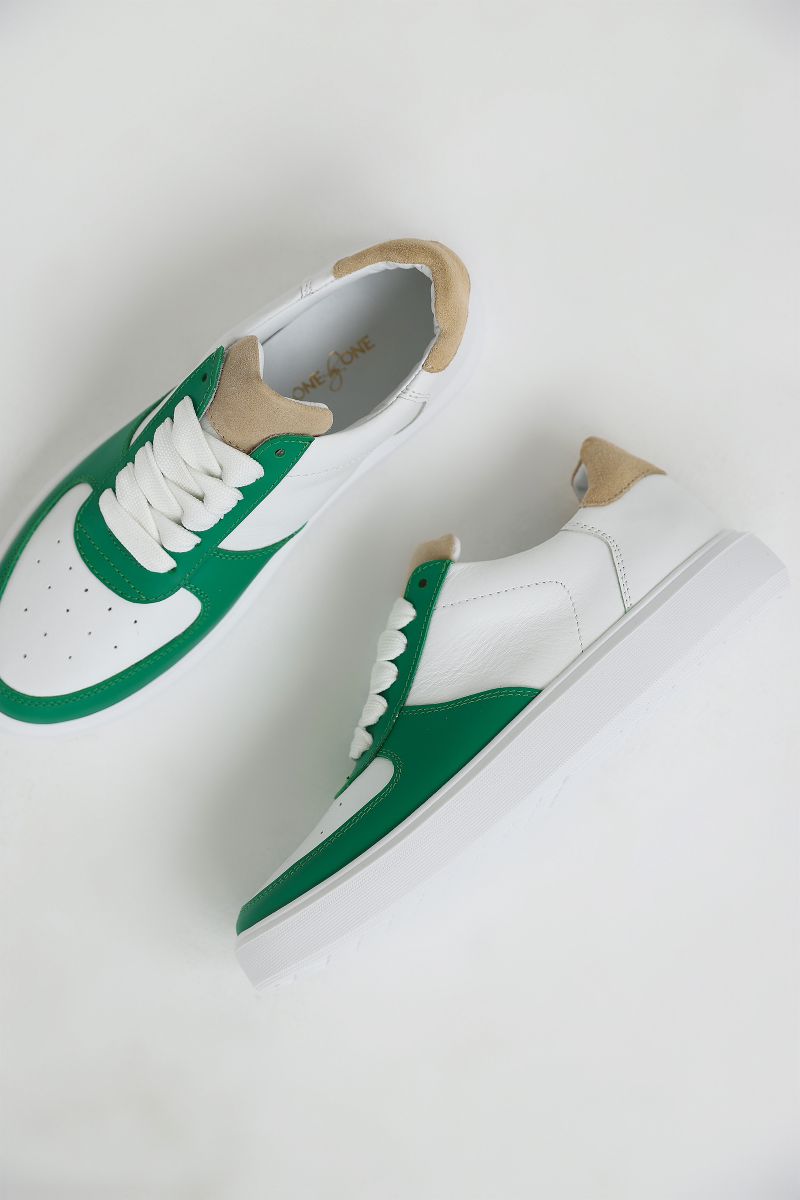 Кросівки із зеленими вставками 4
