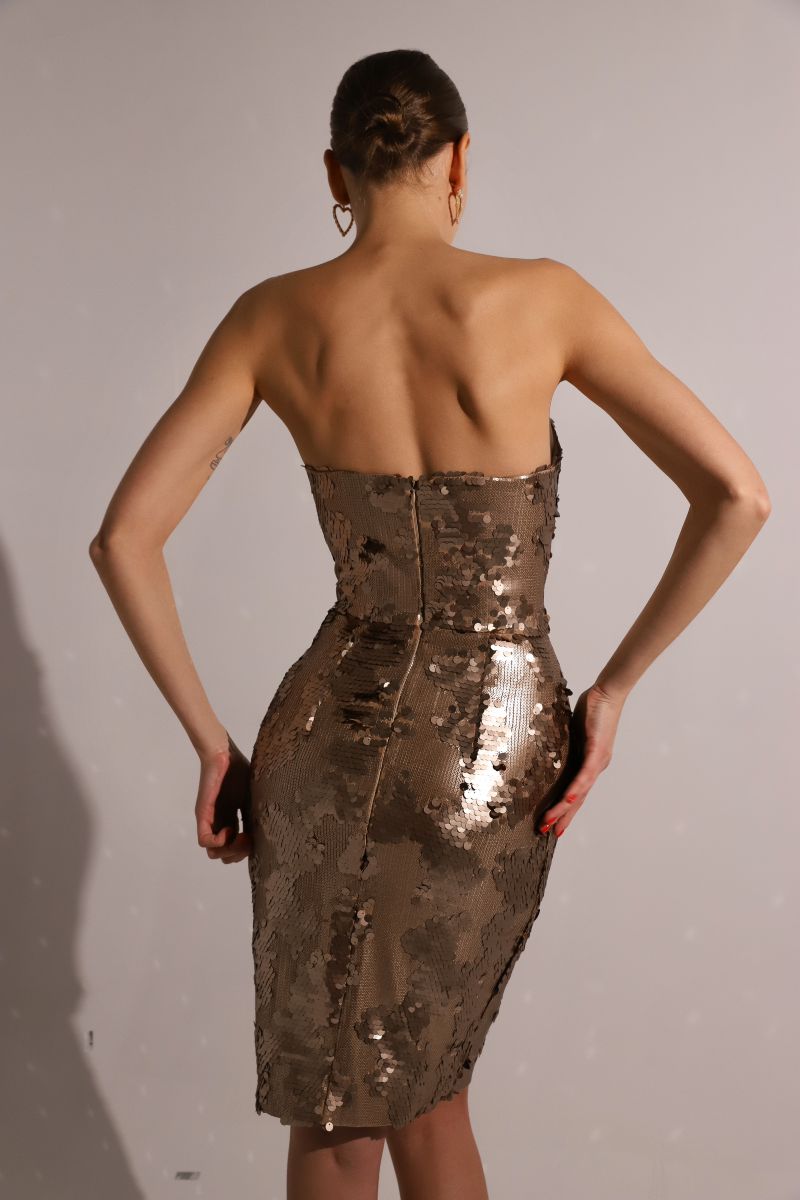Корсетна сукня міді золотиста Special Collection 4