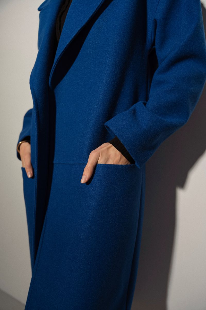 Пальто синього кольору PRE-SPRING 6