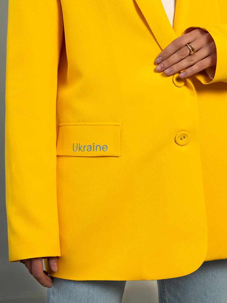 Піджак жовтого кольору Ukraine 4