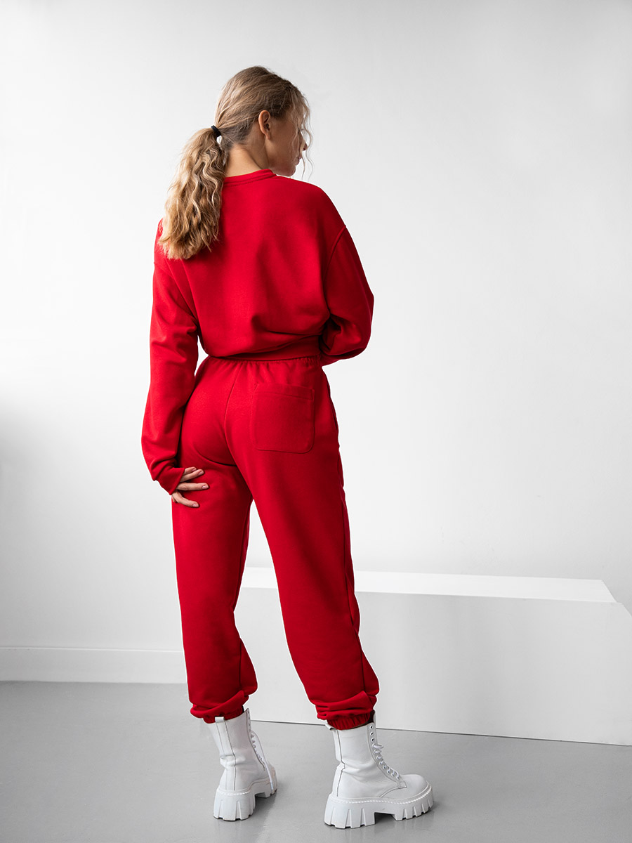 Джогери  червоного кольору від костюму з Тризубом 2