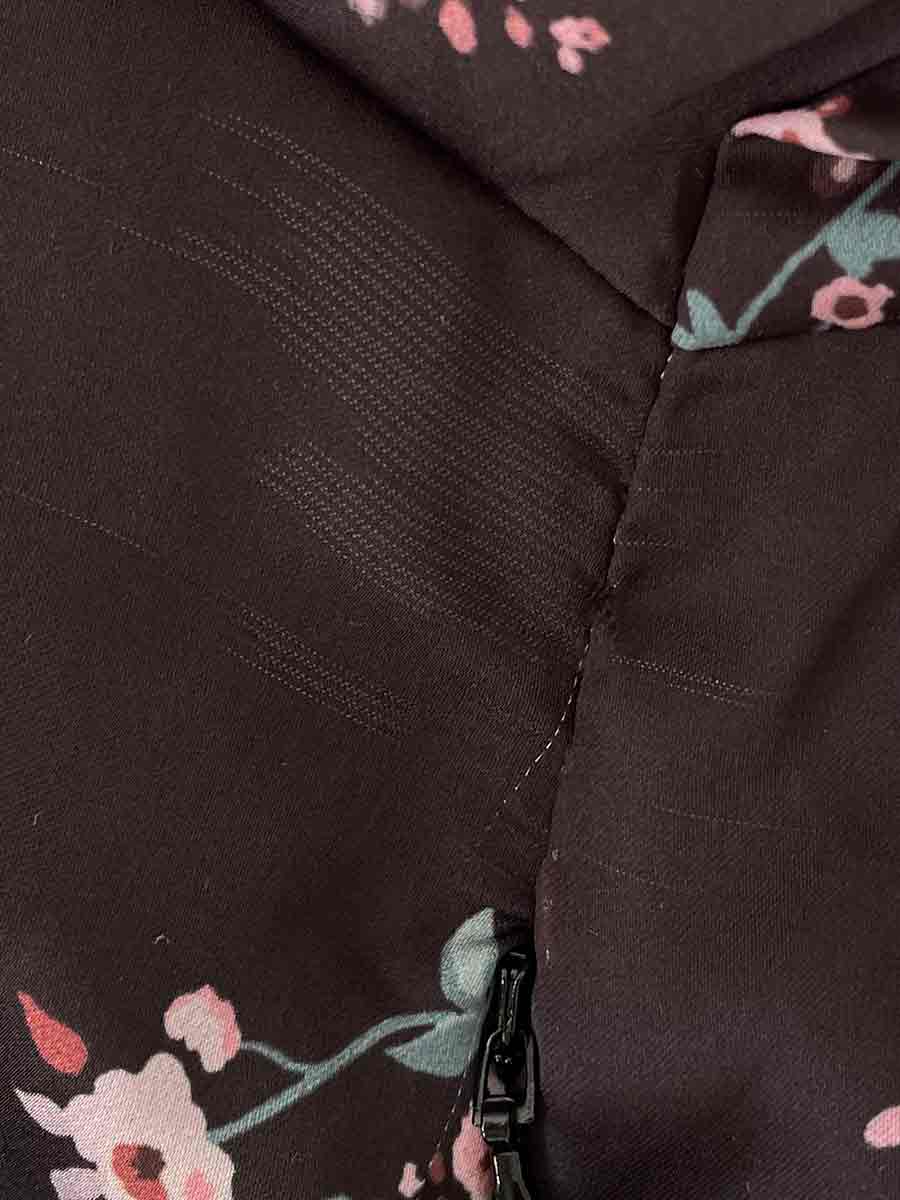 Сукня міні корсетна чорного кольору з принтом квіти 5