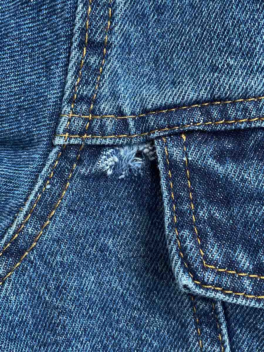 Сорочка джинсова вкорочена з кишенями 4