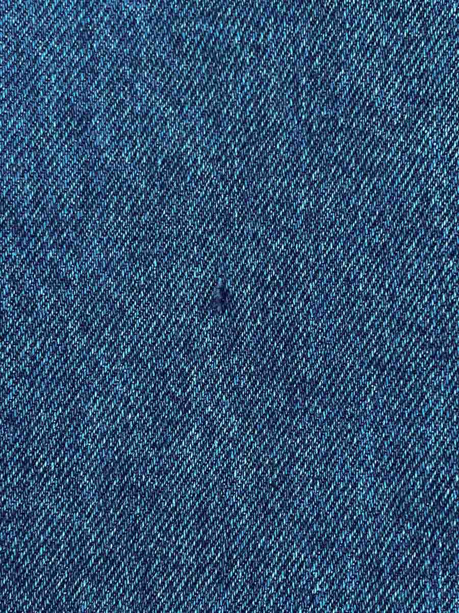 Спідниця міні джинсова синя з необробленим низом 6