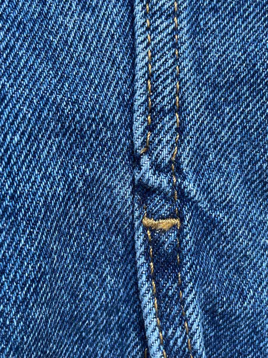 Сорочка вкорочена джинсова синя з кишенями 4