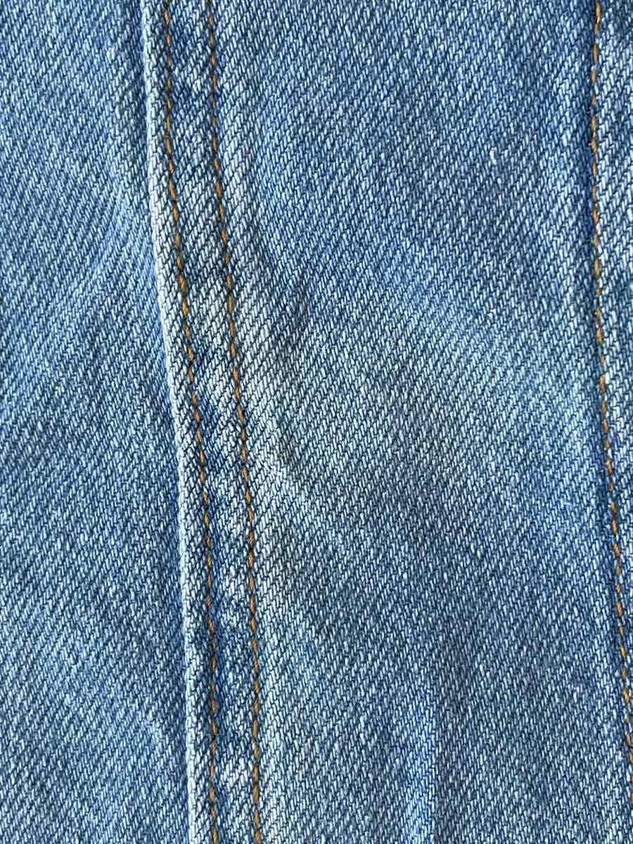 Спідниця міді джинсова блакитна з широким розрізом на нозі 3