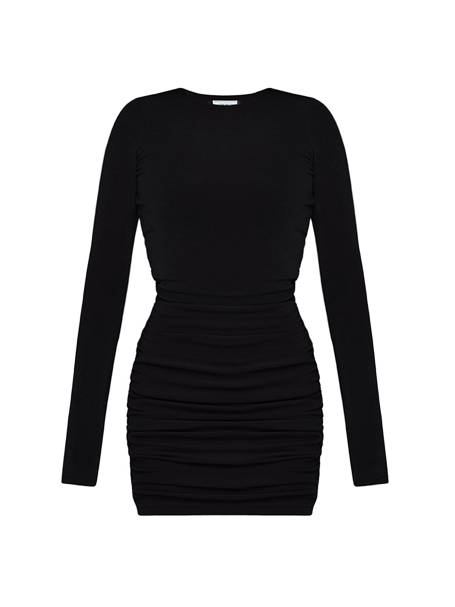 Сукня чорного кольору з драпіюванням 7
