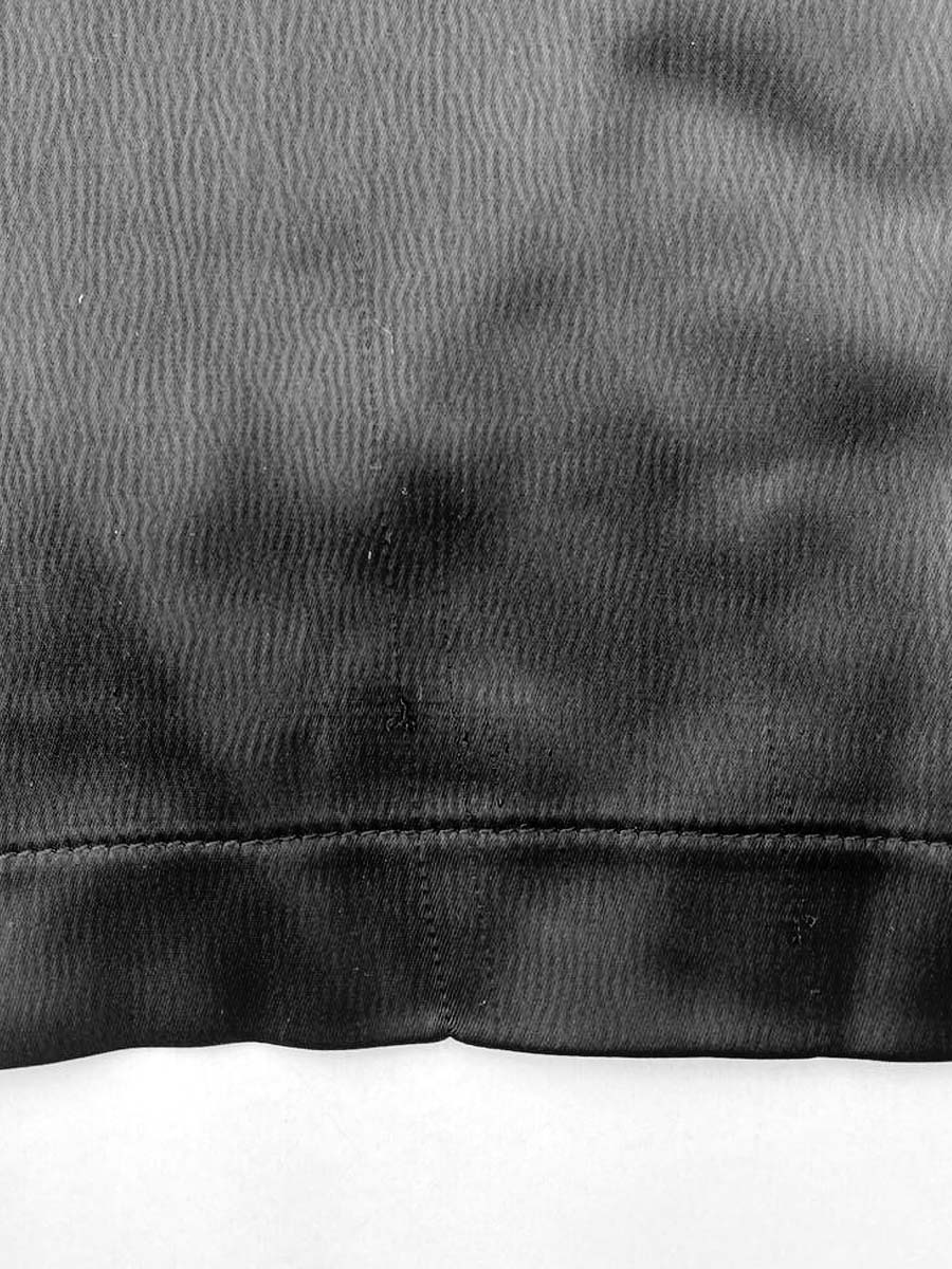 Сукня міді шовкова чорна зі шлейфом та стразовою стрічкою 3