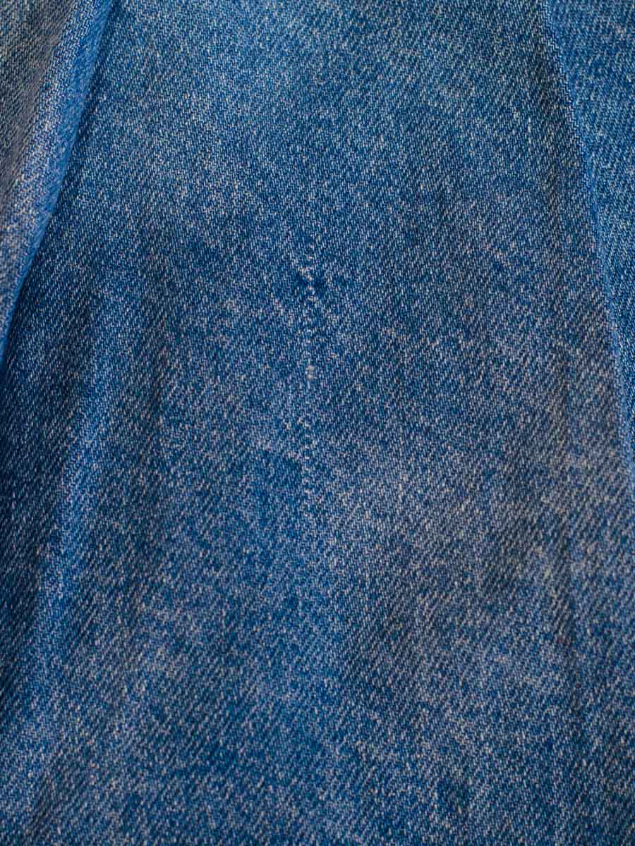 Спідниця міні з джинсу блакитна в складку 3