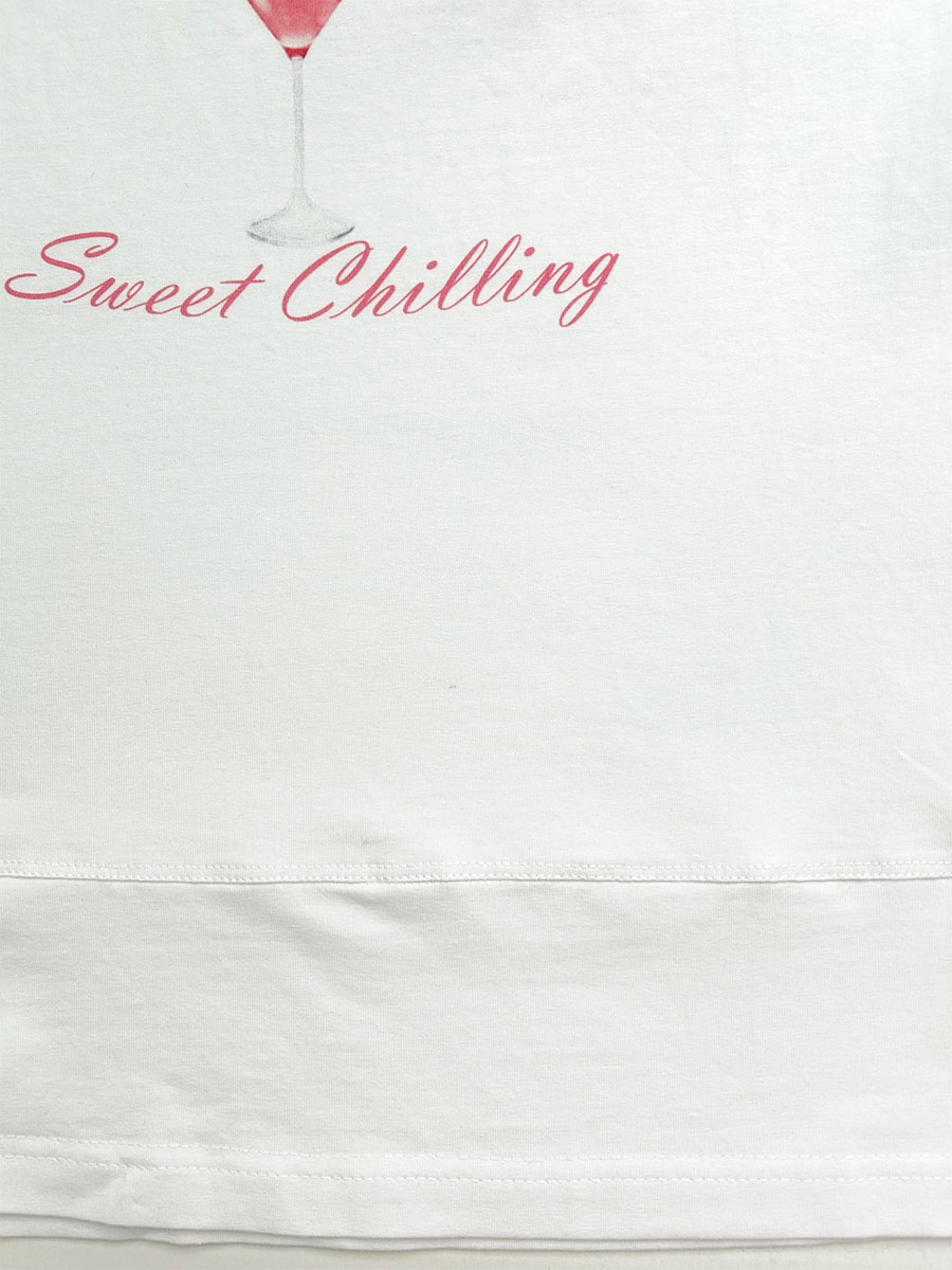 Футболка білого кольору з принтом COSMO Sweet Chilling 1