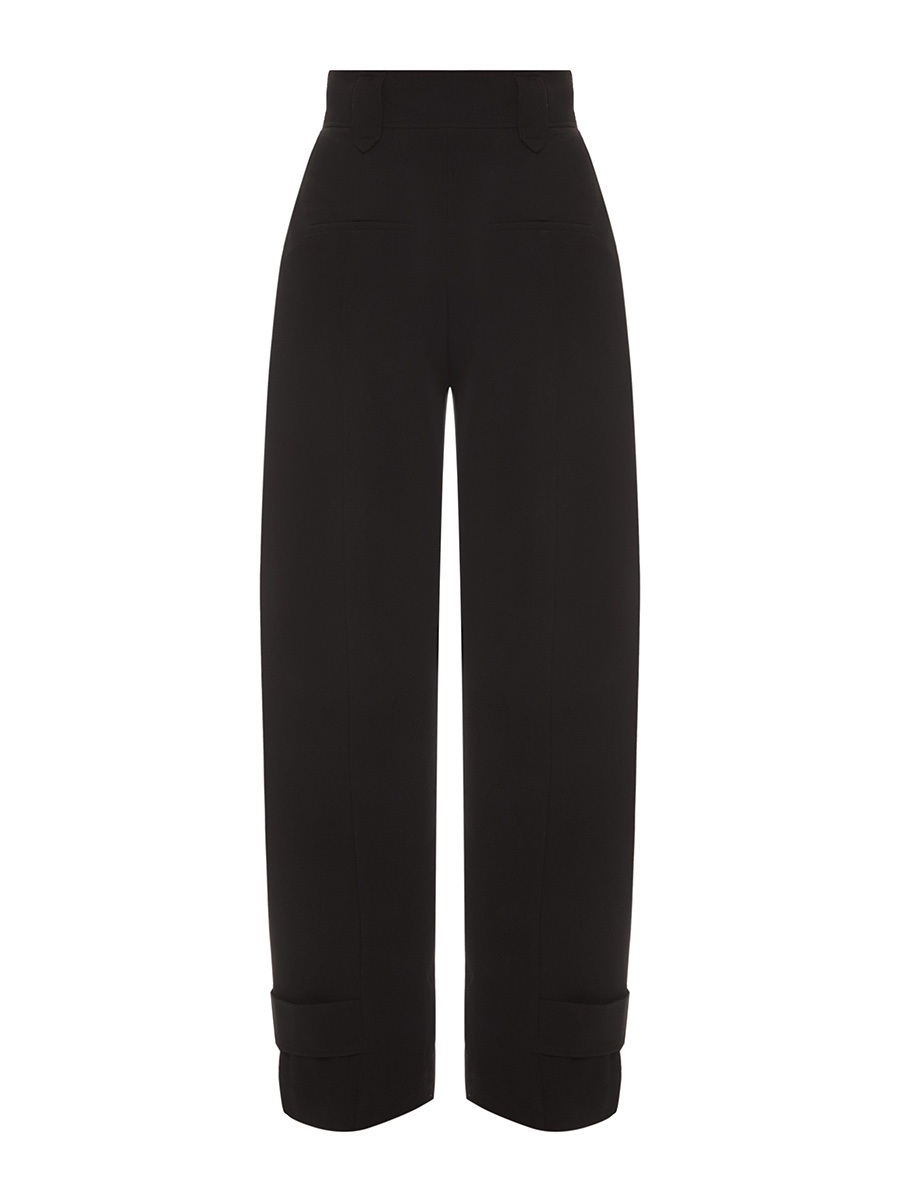 Штани палаццо чорного кольору від костюма 8