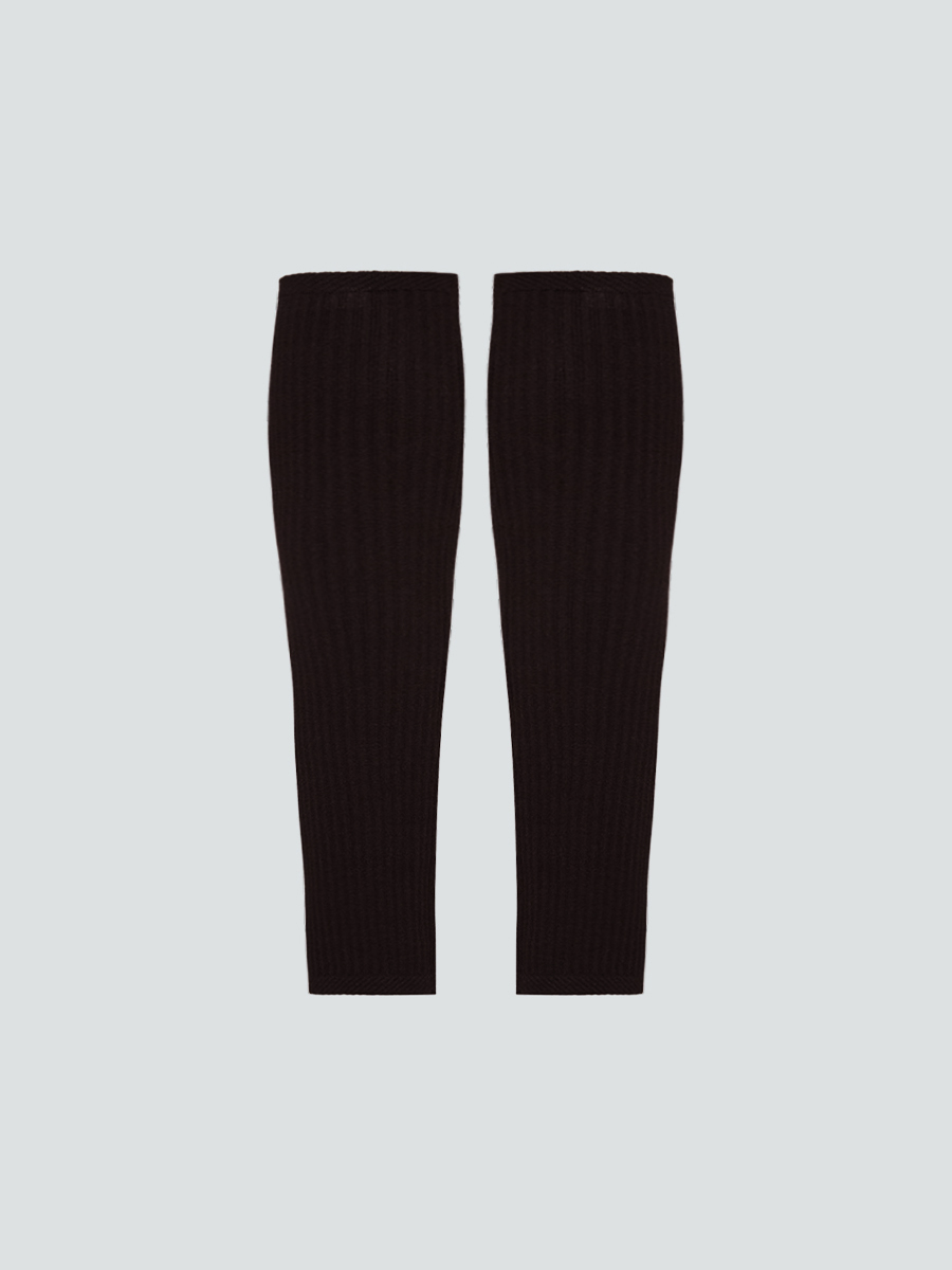 Гетри високі коричневого кольору у рубчик 1