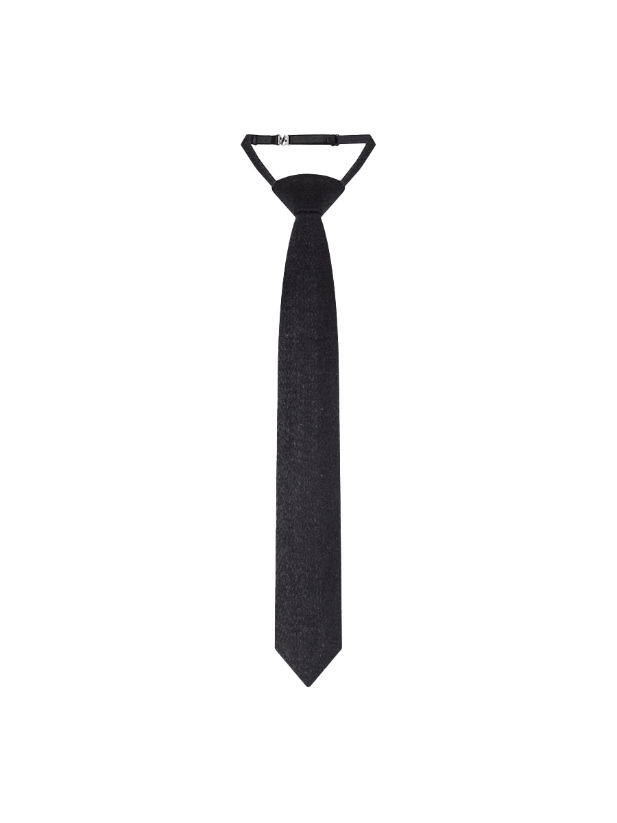 Краватка чорного кольору з пальтової тканини