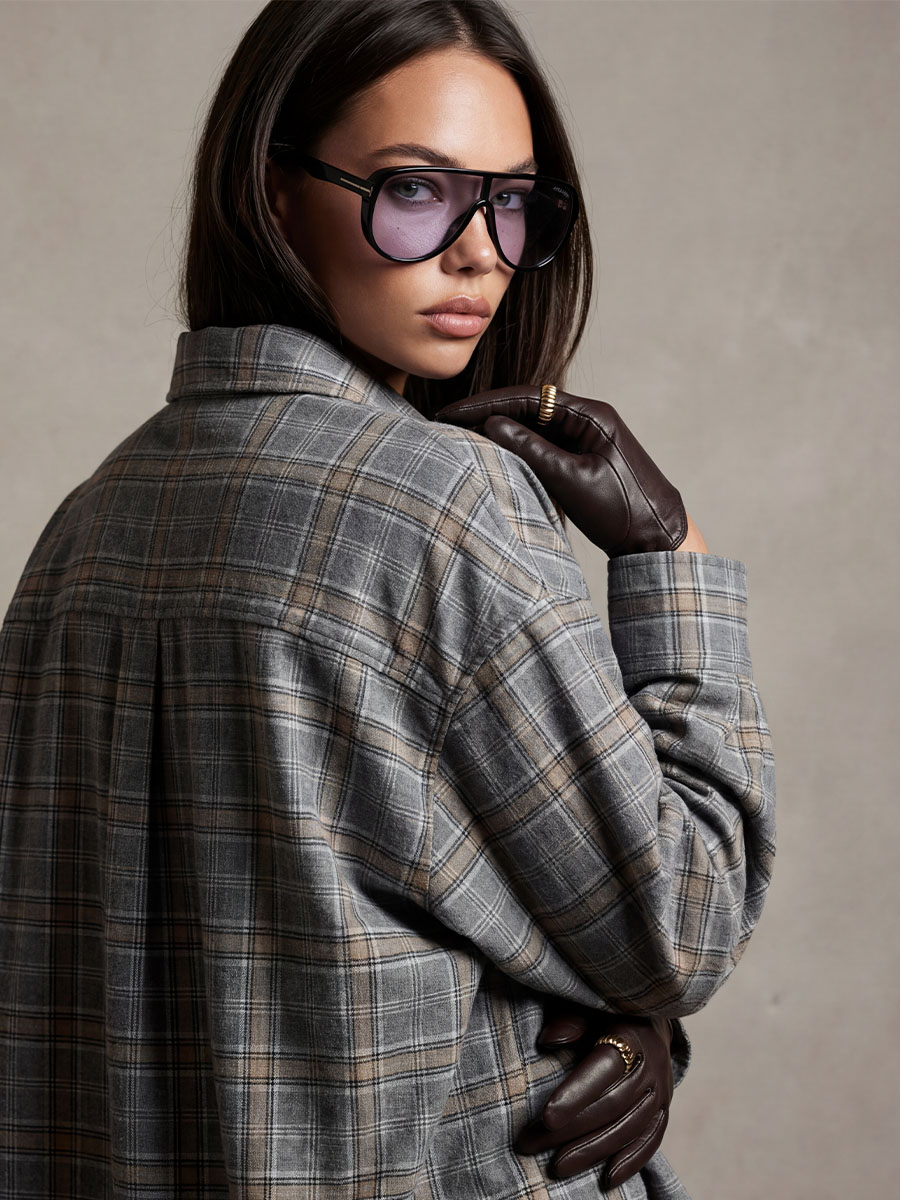 Сорочка картата світло-сірого кольору 1