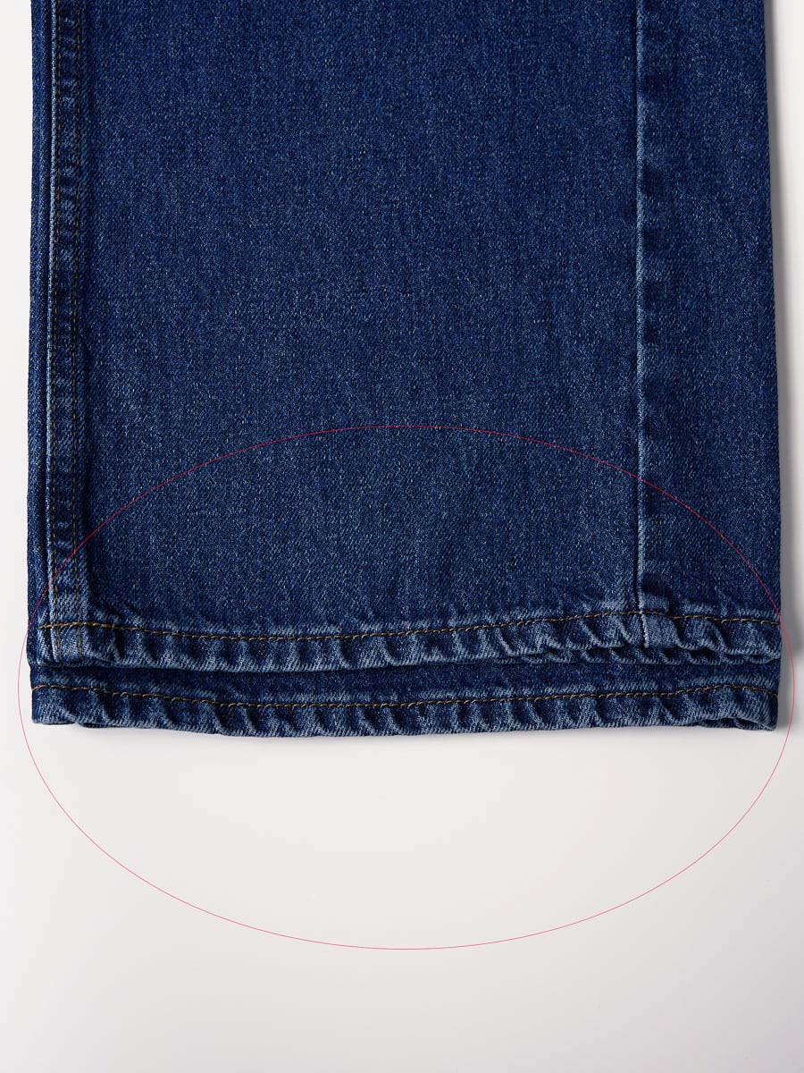 Джинси вільного крою сині з акцентними кишенями 3