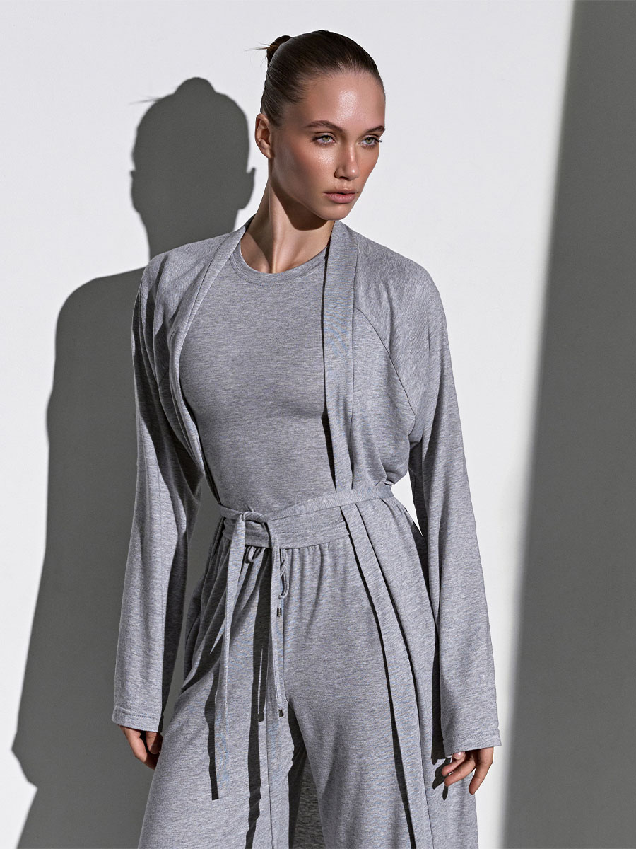 Кардиган сірого кольору з віскози 1