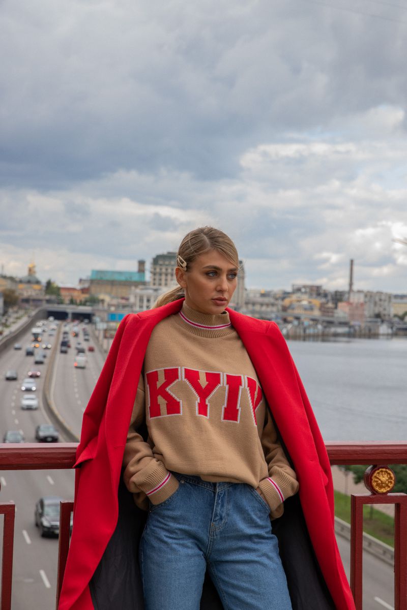 Светр KYIV бежевого кольору 1